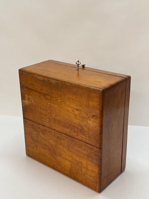 Large Early 20th Century Square Inlaid Wood Chessboard Box, Italy, 1900s-JDR-1131936