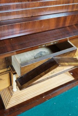 Large Empire Bureau in Mahogany with Inlaid Wood, 1820s-UY-1000712