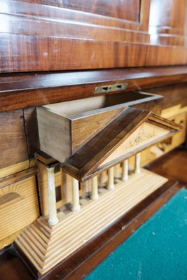 Large Empire Bureau in Mahogany with Inlaid Wood, 1820s-UY-1000712