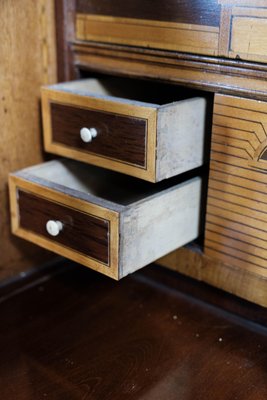 Large Empire Bureau in Mahogany with Inlaid Wood, 1820s-UY-1000712