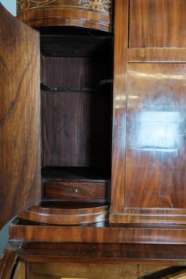 Large Empire Bureau in Mahogany with Inlaid Wood, 1820s-UY-1000712