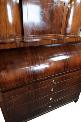 Large Empire Bureau in Mahogany with Inlaid Wood, 1820s-UY-1000712