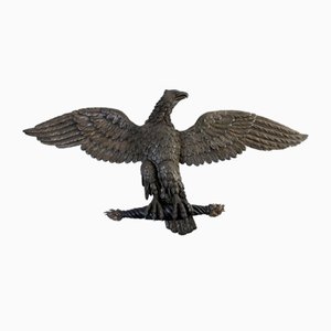 Large Empire Period Carved Eagle in Oak and Beechwood, France-LQ-957215