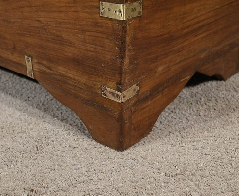 Large End of 19th Century Teak Naval Trunk-RVK-1798760