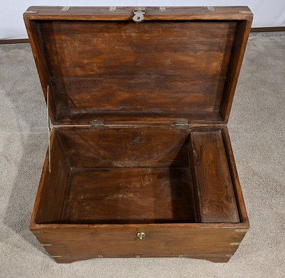 Large End of 19th Century Teak Naval Trunk-RVK-1798760