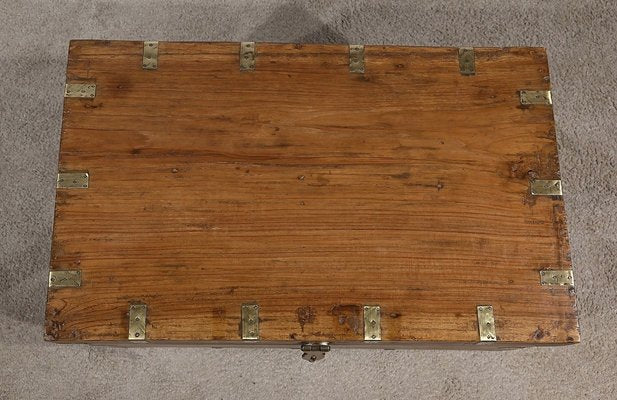 Large End of 19th Century Teak Naval Trunk-RVK-1798760