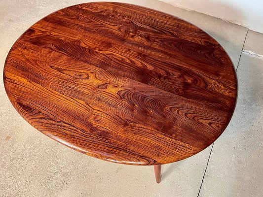 Large English Oval Coffee Table by Lucian Randolph Ercolani for Ercol, 1950s-JP-1191375