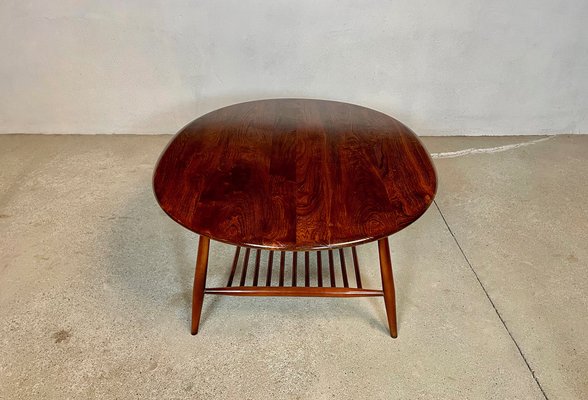 Large English Oval Coffee Table by Lucian Randolph Ercolani for Ercol, 1950s-JP-1191375