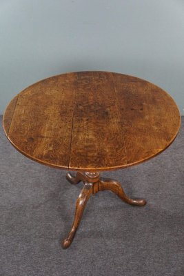 Large English Tilt-Top Dining Table in Oak-HPP-1771685