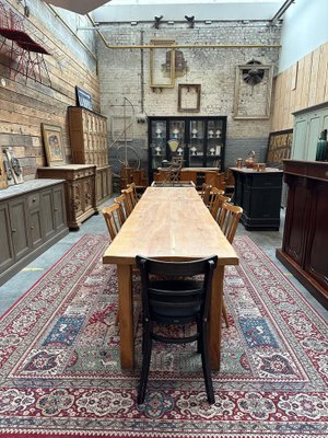 Large Estaminet Oak Table, 1980s-WSZ-2036447