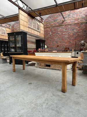 Large Estaminet Oak Table, 1980s-WSZ-2036447