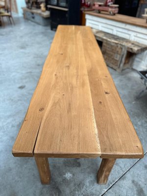 Large Estaminet Oak Table, 1980s-WSZ-2036447