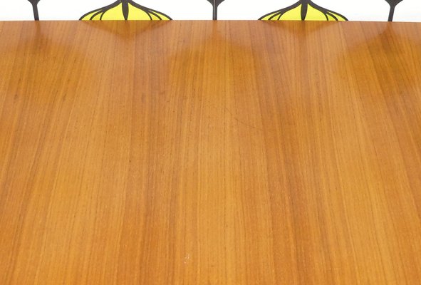 Large Extendable Dining Table in Walnut, 1960s-AFE-1799461