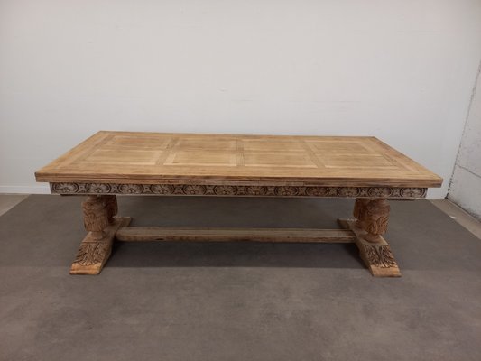 Large Extending Monastery Table, 1950s-TUK-2033758