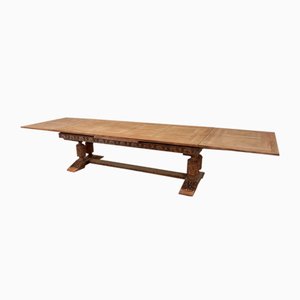 Large Extending Monastery Table, 1950s-TUK-2033758