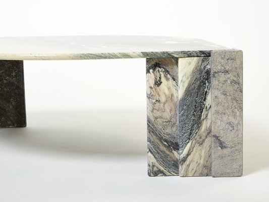 Large Eye Shaped Sicilian Marble Coffee Table, 1970s-YJA-1363459