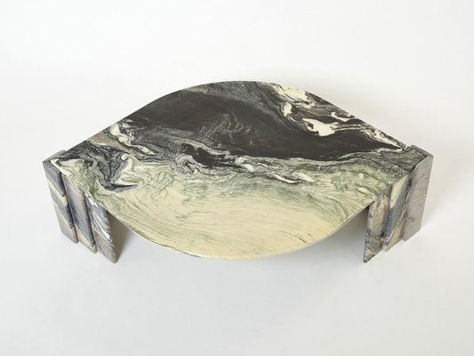 Large Eye Shaped Sicilian Marble Coffee Table, 1970s-YJA-1363459