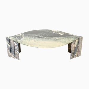 Large Eye Shaped Sicilian Marble Coffee Table, 1970s-YJA-1363459