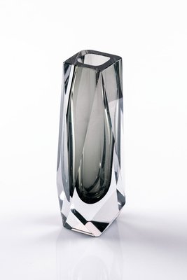 Large Faceted Sommerso Murano Glass Vase by Flavio Poli for Seguso, 1960s-LBS-1225761