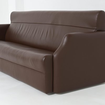 Large Farnese Sofa in Leather by Luigi Caccia Domination for Gavina, 1990s-VT-1446720