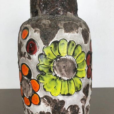 Large Fat Lava Multi-Color 420-54 Pottery Vase from Scheurich, 1970s-QZ-1140544