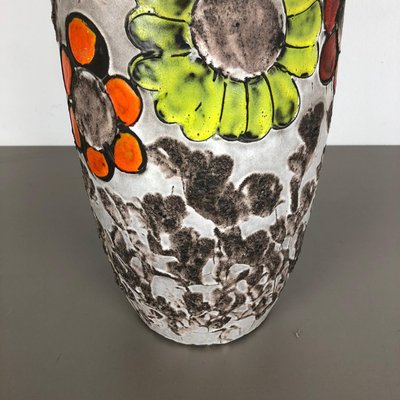 Large Fat Lava Multi-Color 420-54 Pottery Vase from Scheurich, 1970s-QZ-1140544