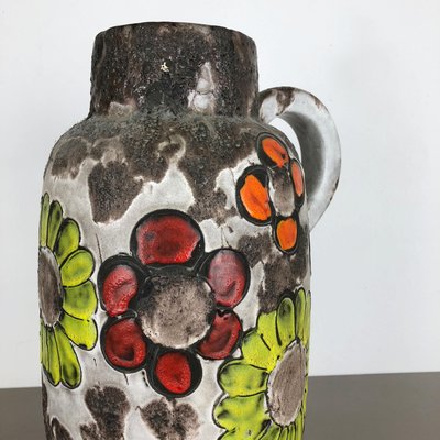 Large Fat Lava Multi-Color 420-54 Pottery Vase from Scheurich, 1970s-QZ-1140544