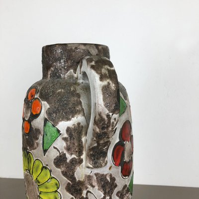 Large Fat Lava Multi-Color 420-54 Pottery Vase from Scheurich, 1970s-QZ-1140544