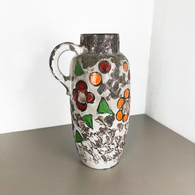 Large Fat Lava Multi-Color 420-54 Pottery Vase from Scheurich, 1970s-QZ-1140544