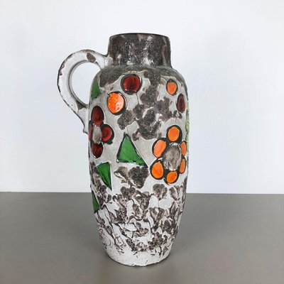 Large Fat Lava Multi-Color 420-54 Pottery Vase from Scheurich, 1970s-QZ-1140544