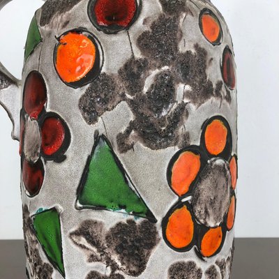 Large Fat Lava Multi-Color 420-54 Pottery Vase from Scheurich, 1970s-QZ-1140544