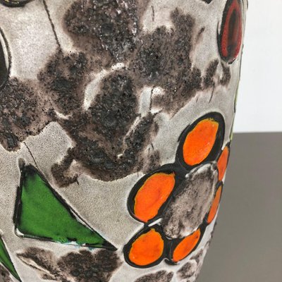 Large Fat Lava Multi-Color 420-54 Pottery Vase from Scheurich, 1970s-QZ-1140544