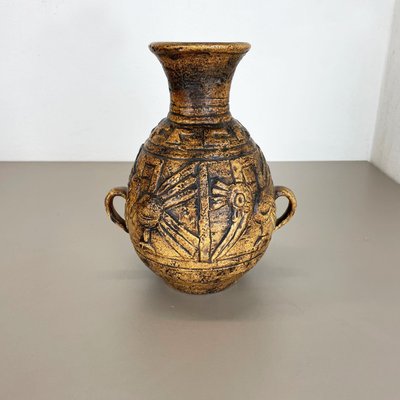 Large Fat Lava Pottery Vase by Jasba Ceramics, Germany, 1970s-QZ-1307131