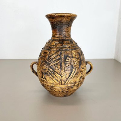 Large Fat Lava Pottery Vase by Jasba Ceramics, Germany, 1970s-QZ-1307131