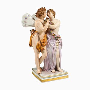 Large Figurine Group by C.G. Juechtzer for Meissen Porcelain, 1860-EMT-1750672