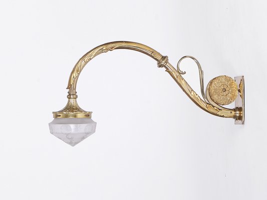 Large Fire-Gowned Wall Lamp, 1900s-TW-1411008