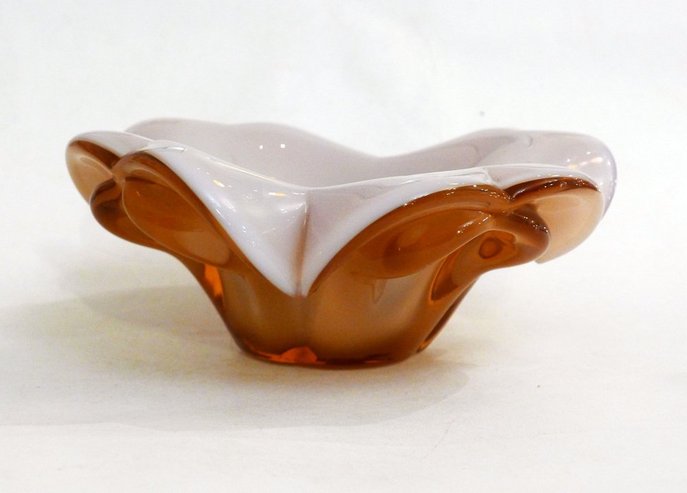 Large Fleur Ashtray in lined Sommerso Murano Glass, 1960s