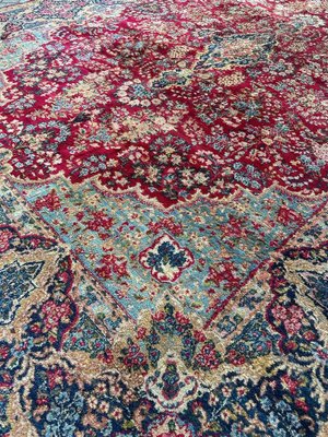 Large Floral Kirman Style Rug, 1930s-YMM-1801605