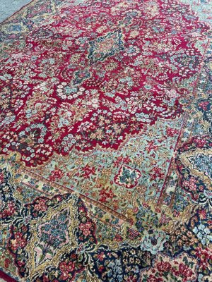 Large Floral Kirman Style Rug, 1930s-YMM-1801605