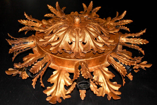 Large Florentine Chandelier attributed to Banci Firenze, Italy, 1960s