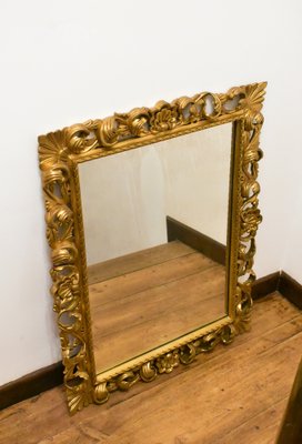 Large Florentine Giltwood Wall Mirror, 1930s-CTD-1752521