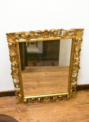 Large Florentine Giltwood Wall Mirror, 1930s-CTD-1752521