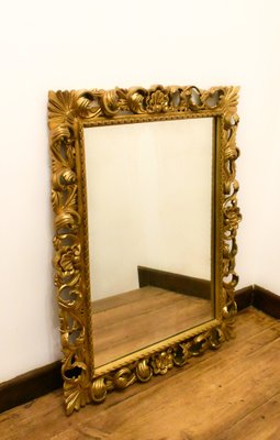 Large Florentine Giltwood Wall Mirror, 1930s-CTD-1752521