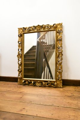 Large Florentine Giltwood Wall Mirror, 1930s-CTD-1752521