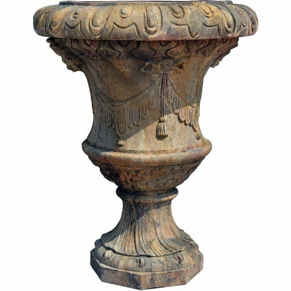 Large Florentine Ornamental Vases in Impruneta Terracotta, Late 19th Century, Set of 2