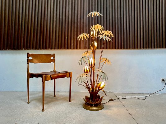 Large Florentine Style Gilt Metal Table or Floor Lamp by Hans Kögl, 1970s-JP-1000445