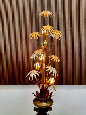 Large Florentine Style Gilt Metal Table or Floor Lamp by Hans Kögl, 1970s-JP-1000445