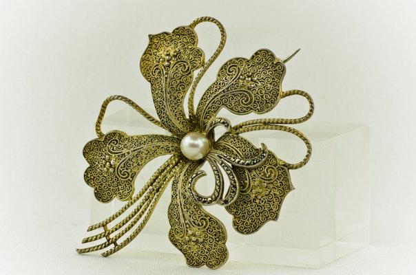 Large Flower Brooch by Theodor Fahrner, Germany, 1935-LOB-947462