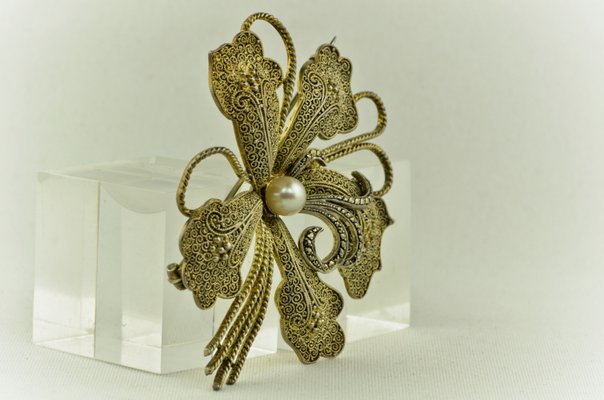 Large Flower Brooch by Theodor Fahrner, Germany, 1935-LOB-947462