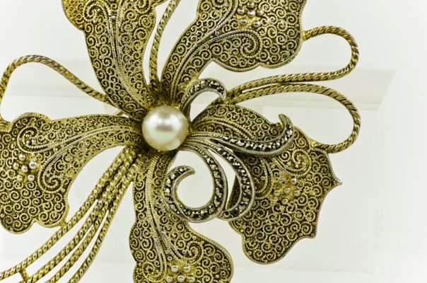 Large Flower Brooch by Theodor Fahrner, Germany, 1935-LOB-947462